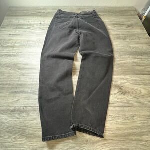 Lee Original Jeans Womens 12 S Black High Rise Straight Leg Denim Vintage 90s